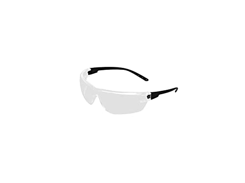 Amazon Basics Anti-Fog Safety Glasses, Eye Protection, Scratch Resistant, UV Protection, Clear/Black, 12-Pack
