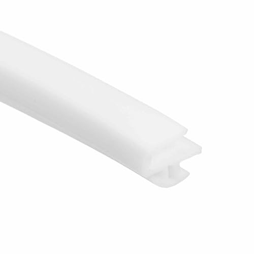 Kerf Weather Stripping Seal Strip (19.68ft x 5/16") - l Shape Kerf Noise Reduction Rubber Flange Window Weatherstrip Seal for Door Frame Windows Card Slot, White - color: White, size: 19.68ft x 5/16"