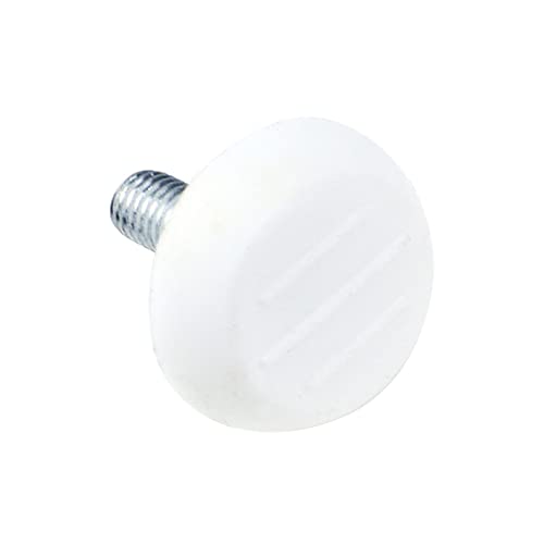 Antrader 16 Pack M6×18mm Furniture Lvelers,Table Leg Levelers,Levelling Foot Screw on Furniture Glides Foot Adjuster Mini Adjustable Feet, 23mm Base Diameter,White - color: White, size: M6×18mm