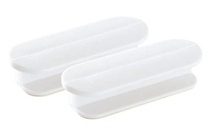 Self-Adhesive Pull Handles 4 Pack, Handle Helper for Kitchen Cabinet Knobs Drawer Window Sliding Closet Push Pull Helper Stick-on Handles (White) - color: White