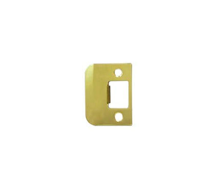 QCAA Solid Brass Extended Lip Strike, 1-3/4''X2-1/4", Polish Brass, 1 Pack, Made in Taiwan - color: Polish Brass(1-3/4"), size: 1 Pack
