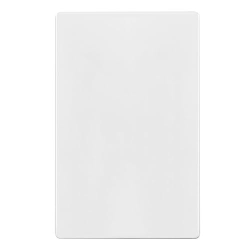 TG Screwless Blank Wall Plate, Child Safe Blank Device Outlet Cover, Standard Size, 1-Gang 4.68" x 2.93", Polycarbonate Thermoplastic, UL Listed, SP-B1-W, Glossy, White - color: White, size: 1 Gang