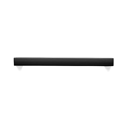 Ravinte 3 Pack Solid 3-3/4 Inch Center to Center Slim Square Bar Drawer Handles Cabinet Hardware - Matte Black Kitchen Pulls - size: Flat Black 3-3/4'' Hole Center