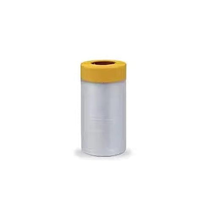 Taped Masking Film - for Automotive Covering Painting Paint Masking, Furniture and Floors and Appliance Protection. (Size - 3.6 x 65-Feet roll.Thickness -0.23Mil) - style: 3.6-feet X 65-feet