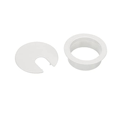 TuTuYa 10PCS Desk Grommet, Desk Grommet 1-3/8 Inch(35mm) Desk Cable Grommet Desk Cable Hole Covers with Hole Saw, Ideal Solution for Office and Home Table Cable (White,1-3/8 Inch) - color: 1-3/8 Inch_35mm White 10PCS