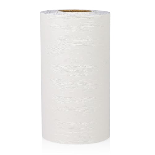 BOMEI PACK White Grain Repair Tape 4inch X 33ft,Self Adhesive Repair Patch for Furniture, Floors, Cabinets, Windows, Doors, RV, Home Decor and DIY Projects,1 Roll (White) - color: White