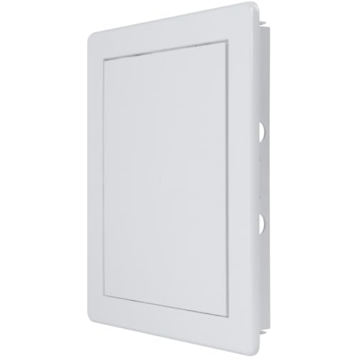 Vent Systems White ABS Plastic Access Panel 6 x 8 Inch (Cut-Out) - Access Door for Drywall, Wall, Ceiling - Electrical, Plumbing Service Wall Hole Cover - Inspection Door - 6.6 x 8.6 Inch (Outer) - size: 6 X 8 Inch / 150 X 200 Mm