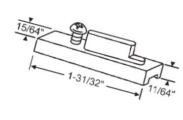 WRS Keller Die-Cast Pivot Bar with Screw - 1-31/32" - color: 1-31/32" Pivot Bar - Die Cast