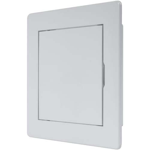 Vent Systems 4 x 4 Inch (Cut-Out) White ABS Plastic Access Panel - Access Door for Drywall, Wall, Ceiling - Electrical, Plumbing Service Wall Hole Cover - Inspection Door - 5.3 x 5.3 Inch (Outer) - size: 4 X 4 Inch / 100 X 100 Mm
