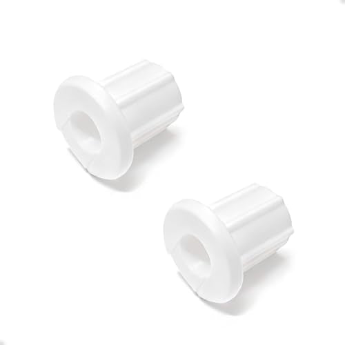 FANRTE 1/2" Wall Hole Cable Feed Through Bushing Cable Grommet for Various Cables(Coax Coaxial Cable/Network Cable/CCTV Cable) with a Diameter Less Than 8 mm Without connectors,2 Pack - White - style: 1/2 inch wall hole for Coax Cable