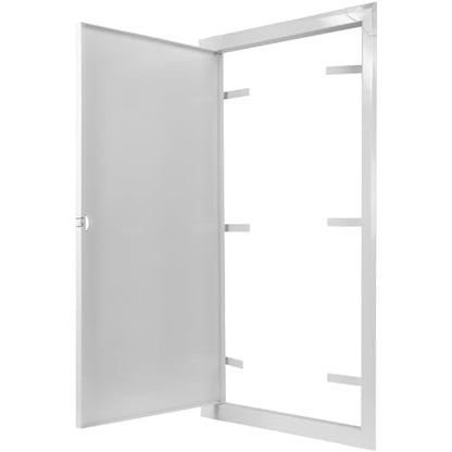 12" x 24" White Metal Access Panel, Service Shaft Door, Plumbing, Electricity Heating Alarm Wall for Drywall, Bathroom Services Hole Cover, Wall Covering - size: 12" x 24"