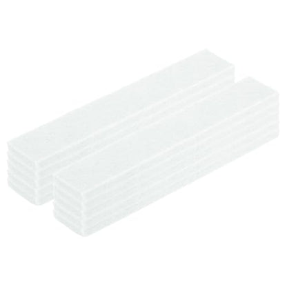 uxcell Felt Strips with Adhesive Backing, 10 Pcs 1" x 6" x 0.2" Anti Scratch Furniture Felt Tapes Self-Stick Pads for Protecting Hardwood Floor, White - color: White