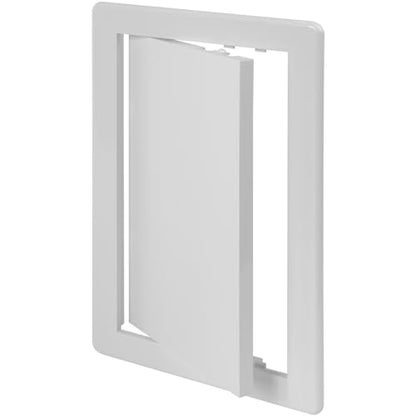 Vent Systems White ABS Plastic - Access Panel 6 x 10 Inch (Cut-Out) - Access Panel with Door for Drywall, Wall and Ceiling Electrical and Plumbing Service Wall Hole Cover - size: 6 X 10 Inch / 150 X 250 Mm
