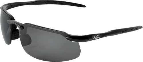 Bullhead Safety Eyewear Swordfish Glasses - Anti-Fog, Lightweight, Impact/Scratch Resistant, UV Blocking Sunglasses for Hunting/Shooting, Outdoor Sports, Construction, Smoke/Matte Black - color: Smoke Lens, Matte Black Frame, style: Anti-fog