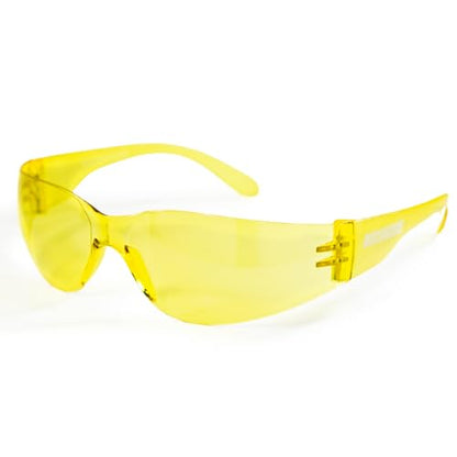 JORESTECH Safety Glasses, ANSI Z87+ Compliant, Impact-Resistant Polycarbonate Lenses, UV Protection, Anti-Scratch Coating, 12-Pack - color: Yellow