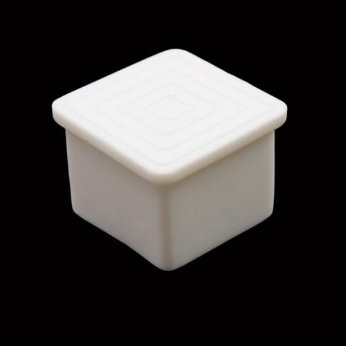 Antrader 12PCS White Furniture Pads,1" x 1" Rubber PVC Furniture Leg Caps,Table Chair Leg Foot End Caps Covers Protectors - color: White, size: 1" x 1"