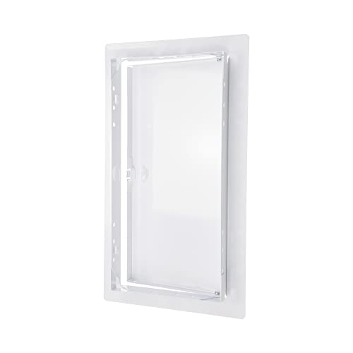 6" x 12" White Metal Access Panel, Service Shaft Door, Plumbing, Electricity Heating Alarm Wall for Drywall, Bathroom Services Hole Cover, Wall Covering - size: 6x12 Inch
