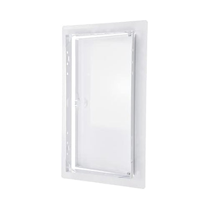 6" x 12" White Metal Access Panel, Service Shaft Door, Plumbing, Electricity Heating Alarm Wall for Drywall, Bathroom Services Hole Cover, Wall Covering - size: 6x12 Inch