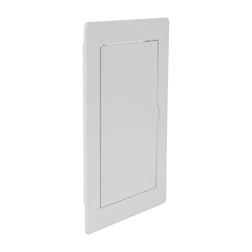 Repa Market 4 x 8 Access Panel for Drywall and Ceiling – White ABS Plastic Door Panel, Wall Hole Cover Plate - Rustproof, Easy Access and Installation, Hinged Door for Plumbing Electrical Utility - size: 4 x 8 (Cut Out Size)