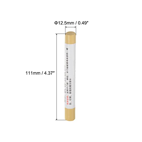 uxcell Wood Wax Filler Stick, Furniture Crayons Wooden Repair Wax Filler Stick Touch Up Wax Paint Pens for Scratches Holes Floor Laminate Tables Desks, Earth Yellow - color: Earth Yellow