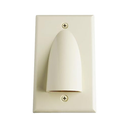 Skywalker Single Gang Bundled Cable Wall Plate (Almond) - color: Almond