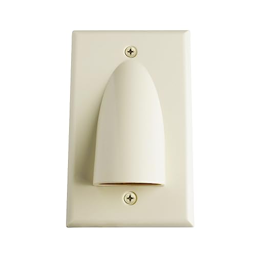 Skywalker Single Gang Bundled Cable Wall Plate (Almond) - color: Almond