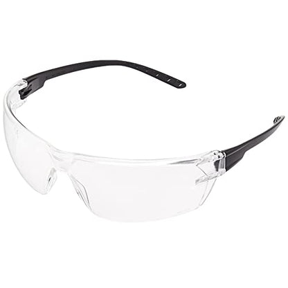 Amazon Basics Anti-Fog Safety Glasses, Eye Protection, Scratch Resistant, UV Protection, Clear/Black, 12-Pack