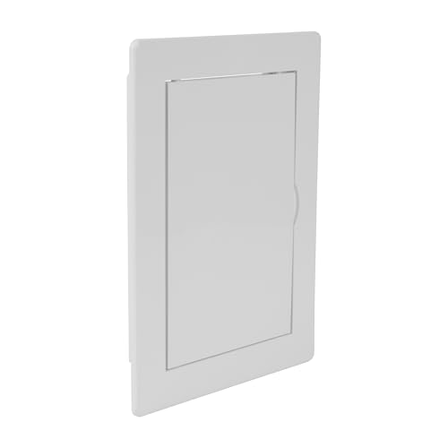Repa Market 4 x 6 Access Panel for Drywall and Ceiling – White ABS Plastic Door Panel, Wall Hole Cover Plate - Rustproof, Easy Access and Installation, Hinged Door for Plumbing Electrical Utility - size: 4 x 6 (Cut Out Size)