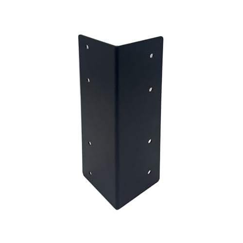 Hi Flame Garden Raised Bed Corner Brackets with Screws for Furniture Flower Vegetable Planter (9" Black, Set of 4)