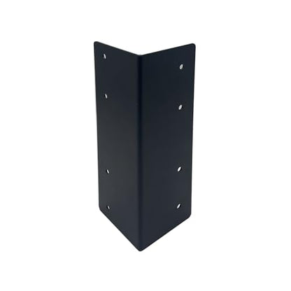 Hi Flame Garden Raised Bed Corner Brackets with Screws for Furniture Flower Vegetable Planter (9" Black, Set of 4)