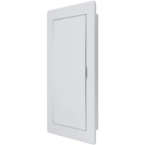 Vent Systems 4x8 Access Panel (Cut-Out) - Easy Doors ABS Plastic for Drywall, Wall and Ceiling Electrical Plumbing Service Door Cover Exterior Dimensions 5.3x9.3 Inch White 4 x 8/100 200 mm - size: 4 X 8 Inch / 100 X 200 Mm