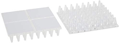 SoftTouch 4" Square Adhesive Anti-Dent Carpet Protectors with 5/8" Spiked Bottom, Self-Stick Spiked Furniture Pads for Tables, Beds, Sofas, Chairs, Set of 2, Clear - style: 5/8" Deep Pile Carpet