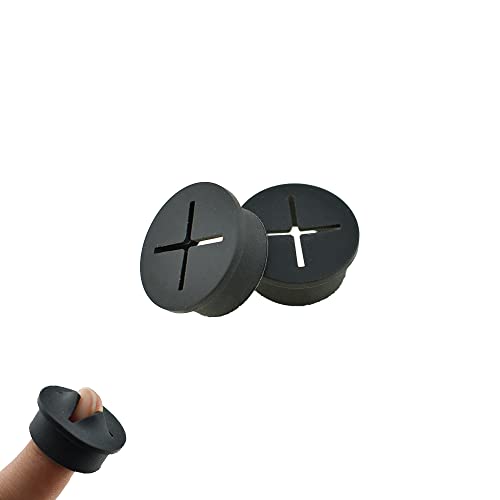 HAHIYO 4Pcs 1Inch/25mm Black Flexible Rubber Desk Grommet Wire Grommet Cable Management Cord Hole Cover Desk Wire Hole Insert Wire Organizer for Computer Office Home School Equipment Systems - color: Black, size: Rubber-1in-black-4P