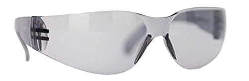 BISON LIFE Safety Glasses - Scratch Resistant Wrap Around Eyewear, Polycarbonate ANSI Z87.1 Impact Resistant Lens - color: Gray/Gray