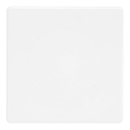 M METERXITY 1-Pack Access Panel for Drywall, 4x4 Inch Plastic Self Adhesive Wall Hole Cover Access Doors for Wiring Cable/Ceiling, Removable Plumbing Wall Panel [White, Round] - color: White