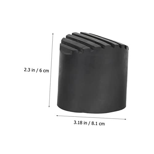 2pcs Non-Slip Rubber Ladder Foot Covers Ladder Accessories for Enhanced Stability and Floor Protection for Use Home - size: 8.1X8.1CM