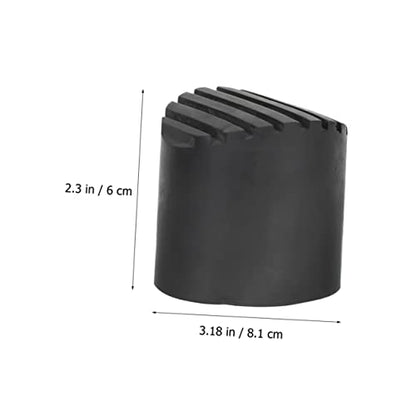 2pcs Non-Slip Rubber Ladder Foot Covers Ladder Accessories for Enhanced Stability and Floor Protection for Use Home - size: 8.1X8.1CM