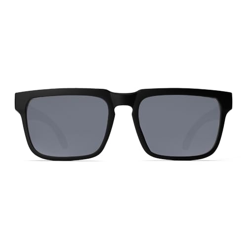 Safety Polycarbonate Polarized Sunglasses for Men and Women UV400 Protection and Includes ANSI Z87 - color: Matte Black-polarized
