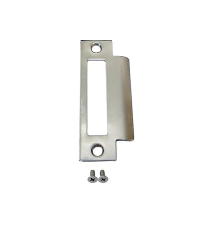 QCAA Steel Extended Replacement Lock Strike, 4-7/8", for Deadbolt, Zinc, 1 Pack, Made in Taiwan - color: Zinc, size: 1 Pack