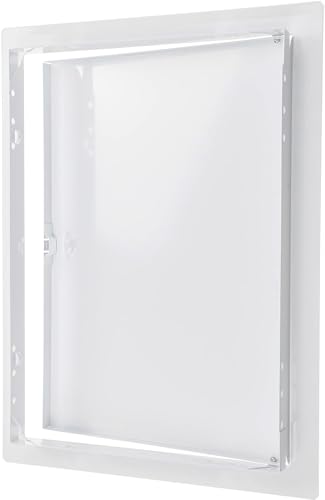 10" x 14" White Metal Access Panel, Service Shaft Door, Plumbing, Electricity Heating Alarm Wall for Drywall, Bathroom Services Hole Cover, Wall Covering - size: 10" x 14"