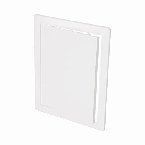 8" x 10" White ABS Plastic Plumbing Access Panel - Wall Access Panel for Drywall - Wire Cover for Wall Covering Panels - Electricity, Heating Alarm, Bathroom Ceiling Or Wall Hole Cover - color: White, size: 8x10 Inch