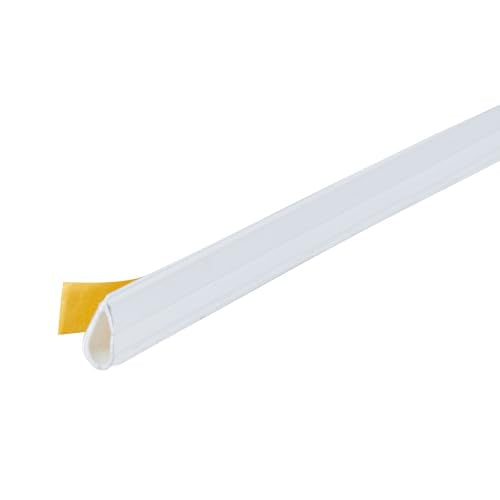 M-D Building Products 68676 Highly Durable Silicone Rubber Gasket Seal for Doors and Windows, Flexible in Extreme Temperatures, Ideal for Indoor and Outdoor Use, No Hardware Required (White) (20 ft) - color: White, size: 1/2" X 20'