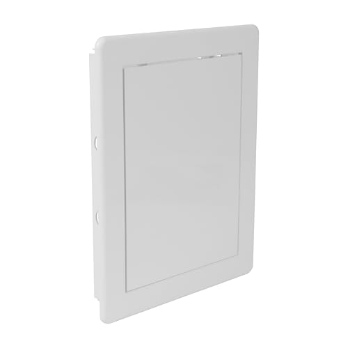 Repa Market 6 x 8 Access Panel for Drywall and Ceiling – White ABS Plastic Door Panel, Wall Hole Cover Plate - Rustproof, Easy Access and Installation, Hinged Door for Plumbing Electrical Utility - size: 6 x 8 (Cut Out Size)