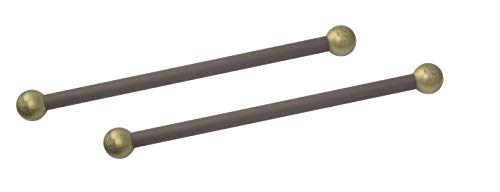 Solus SCA-335BZ-2PK 15" Aluminum Cross Arm Ladder Rest for Outdoor Lamp Posts and Poles, Easy to Mount, Maintenance Free and Weather Resistant, Bronze Bar with Gold Caps, Pack of 2 - color: Bronze, size: Pack of 2