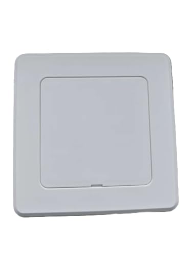 4 x 4 Inch Self-Adhesive Access Panel, ABS Wall Hole Cover for Plumbing, Electrical Cables and Wiring, White