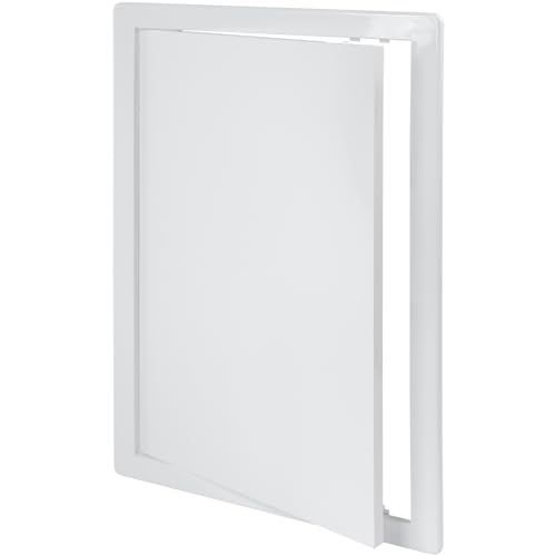 Vent Systems White ABS Plastic Access Panel 10 x 16 Inch (Cut-Out) - Access Door for Drywall, Wall, Ceiling - Electrical, Plumbing Service Wall Hole Cover - Inspection Door - 11 x 16.5 Inch (Outer) - size: 10 X 16 Inch / 250 X 400 Mm
