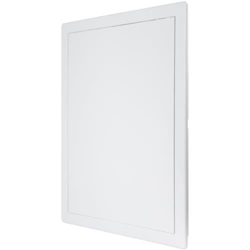 Vent Systems White ABS Plastic Access Panel 12 x 16 Inch (Cut-Out) - Access Panel with Door for Drywall, Wall, Ceiling - Electrical and Plumbing Service Inspection Door for Indoor Use - size: 12 X 16 Inch / 300 X 400 Mm