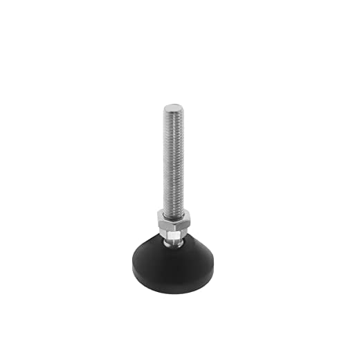 Adjustable Leveling Feet, Furniture Glide Swivel Leveling, 4PCS Swivel Furniture Levelers Legs, Heavy Duty Table Leg Extenders Glide for Chairs Workbench Cabinets Workbench Shelving Rack - size: M12 × 50mm × 100mm