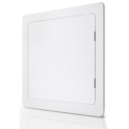 Morvat Access Panel 10x10 Inch for Drywall & Ceiling with Door, Heavy-Duty Durable ABS Plastic & Easy Install Access Box, Wall Hole Cover Plate for Plumbing & Electrical Cables & Wiring, White - size: 10x10