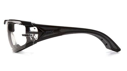 Pyramex Endeavor Plus Safety Glass Black/Gray Frame With Foam Padding Clear H2MAX Anti-fog Lens - color: Clear H2max Anti-fog Lens/ Black-gray Frame, style: Foam Padded